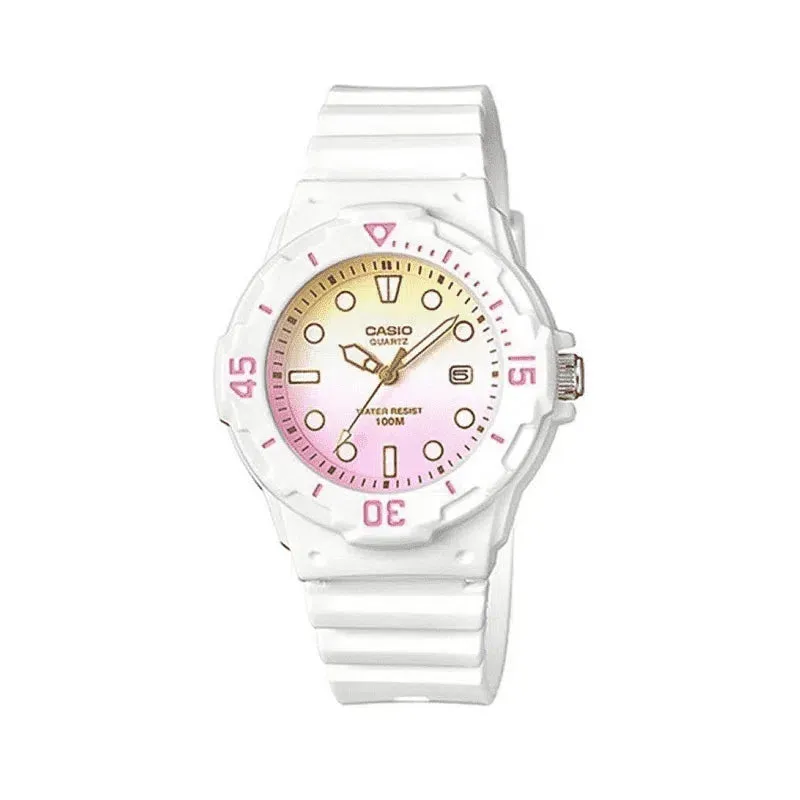 Casio LRW-200H-4E2VDF White Resin Strap Watch for Women