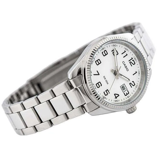 Casio LTP-1302D-7BVDF Silver Stainless Steel Strap Watch for Women