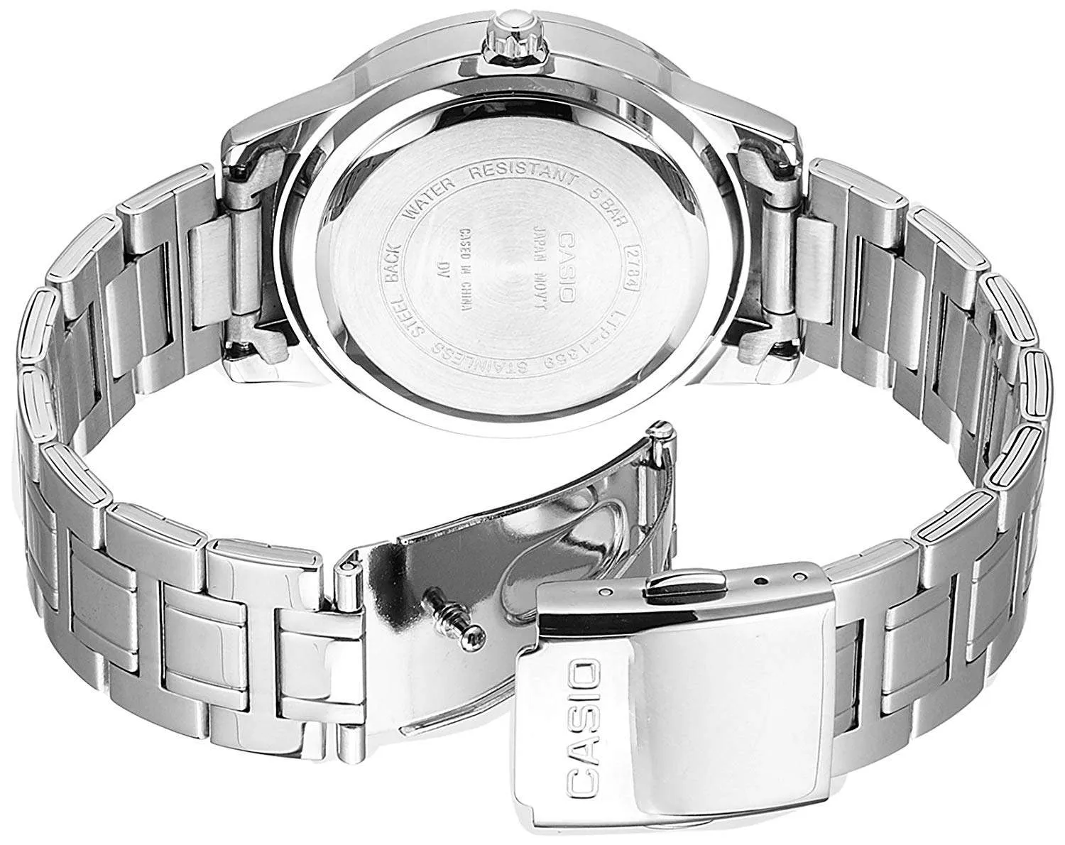 Casio LTP-1359D-7AVDF Silver Stainless Steel Strap Watch for Women