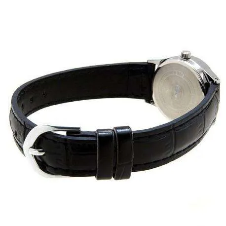 Casio LTP-V006L-1B Black Leather Strap Watch for Women