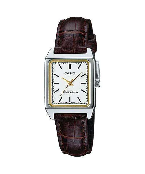 Casio LTP-V007L-7E2 Brown Leather Watch for Women