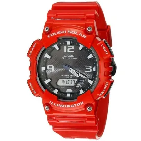 CASIO Men's Red Solar Analog Digital World Time Sports Watch #AQ-S810WC-4AVDF