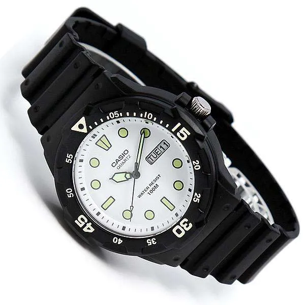 Casio MRW-200H-7EVDF Analog Black Resin Strap Watch for Men