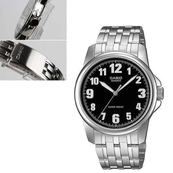 Casio MTP-1216A-1BDF Silver Stainless Steel Strap Watch for Men