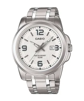 Casio MTP-1314D-7AVDF Silver Stainless Steel Strap   Watch for Men