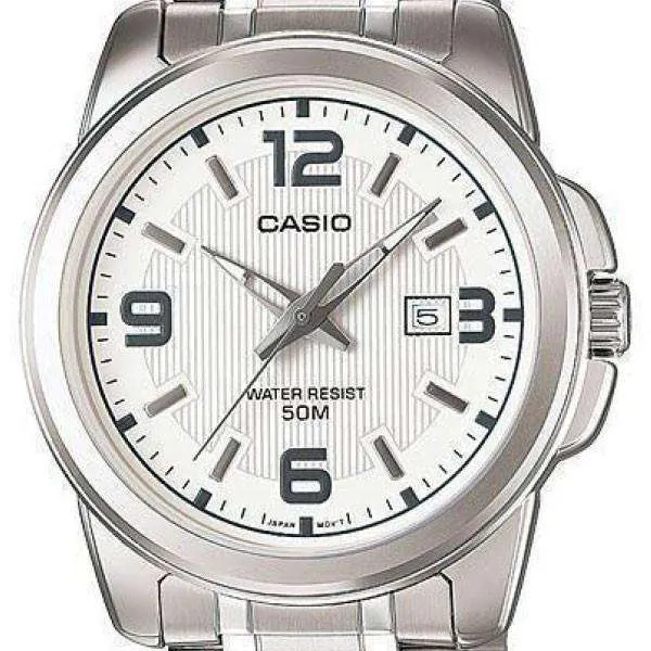 Casio MTP-1314D-7AVDF Silver Stainless Steel Strap   Watch for Men