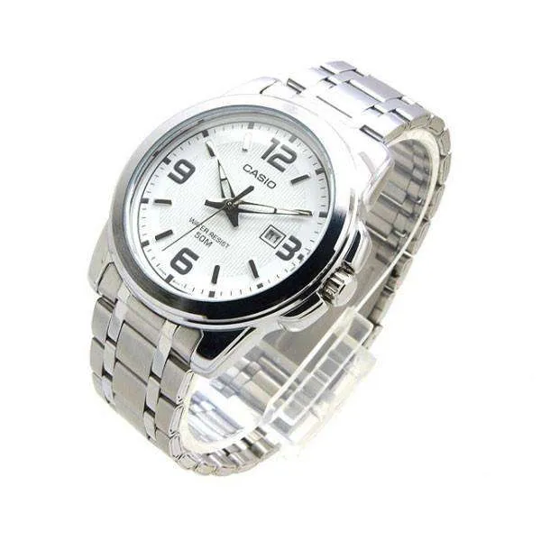 Casio MTP-1314D-7AVDF Silver Stainless Steel Strap   Watch for Men