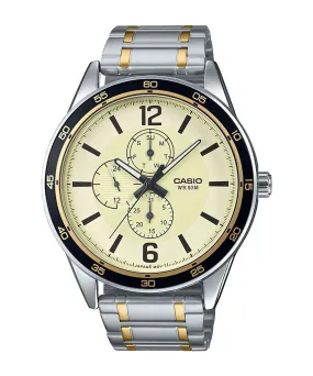 Casio MTP-E319SG-9BVDF Two Tone Silver Stainless Watch for Men