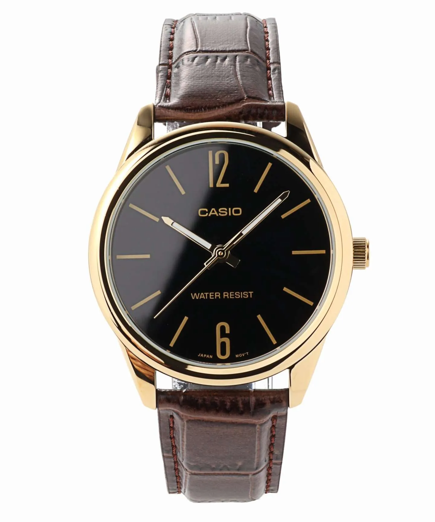 Casio MTP-V005GL-1B Brown Leather Watch for Men