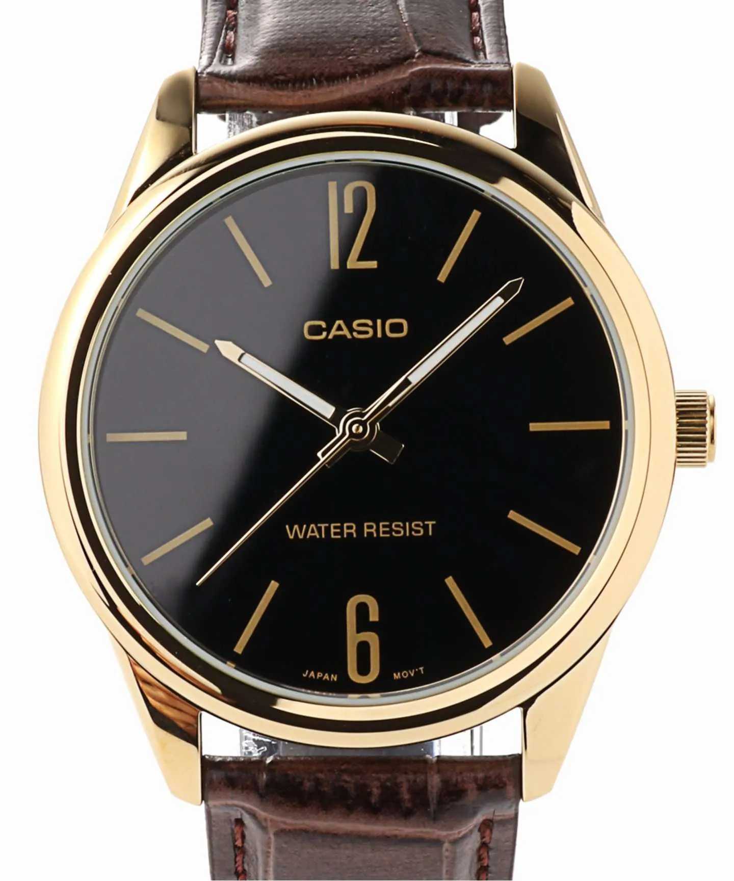 Casio MTP-V005GL-1B Brown Leather Watch for Men