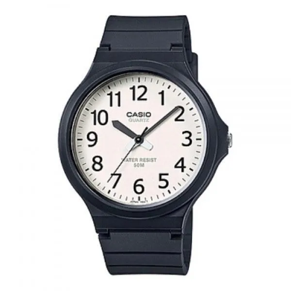 Casio Standard MW-240-7BVDF Black Resin Strap Unisex  Watch