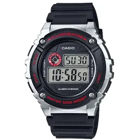 Casio W-216H-1C BLACK Digital Watch for Men