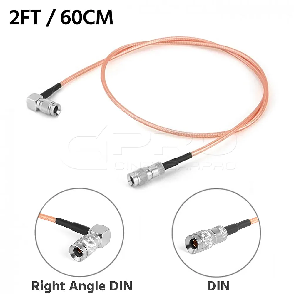 CGPro Ultra Thin Right Angled 1.0/2.3 DIN to DIN HD-SDI 6G-SDI Cable