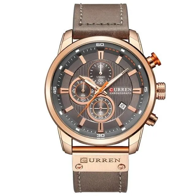 Chronograph Quartz Men's Watch - Sports Military Wristwatches