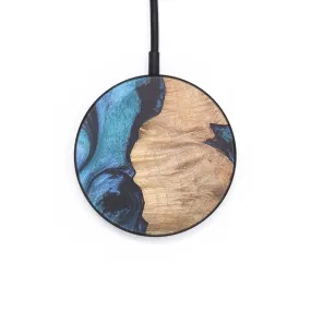 Circle Wood Resin Wireless Charger - Bailey (Blue, 691853)