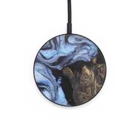 Circle Wood Resin Wireless Charger - Briella (Blue, 701914)