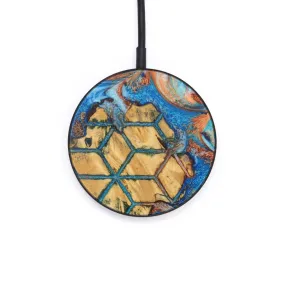 Circle Wood Resin Wireless Charger - Caroline (Pattern, 623527)