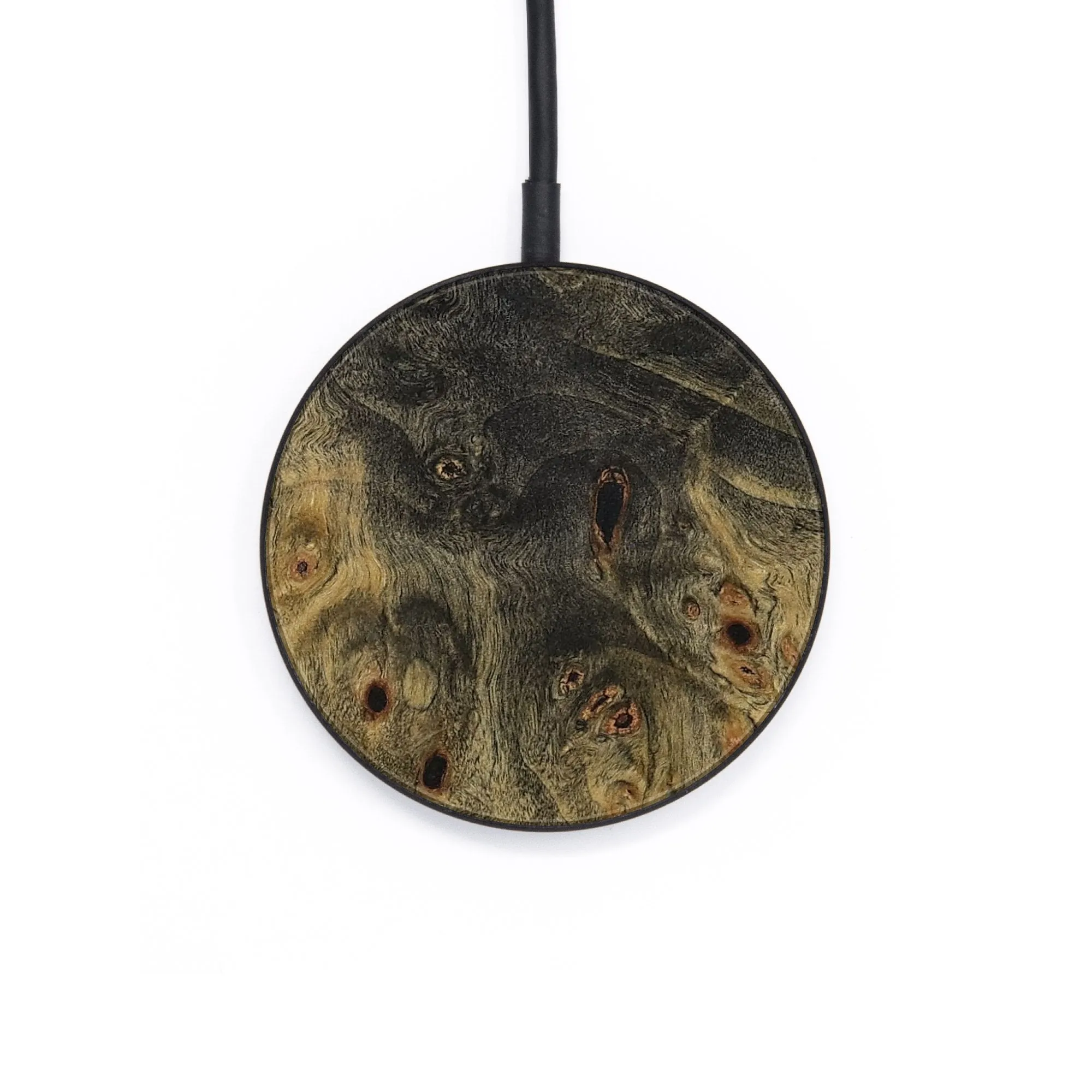 Circle Wood Wireless Charger - Clint (Wood Burl, 731152)