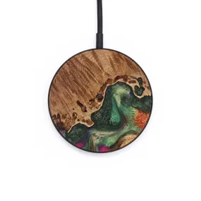 Circle Wood Wireless Charger - Elenore (Green, 735374)