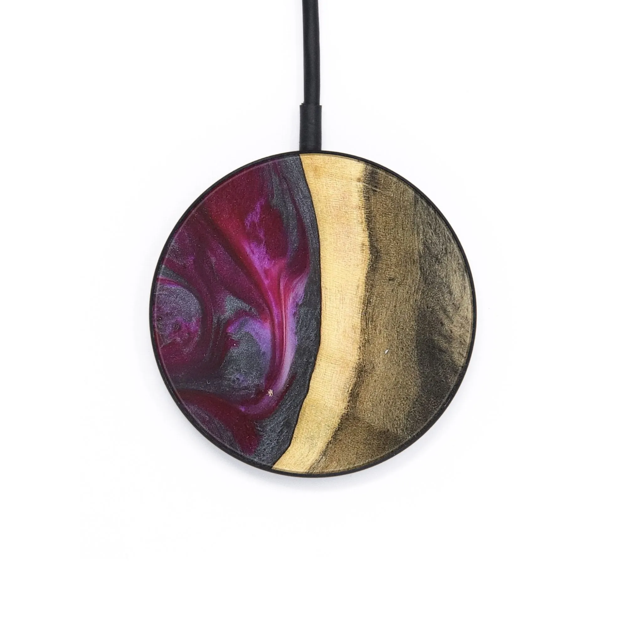 Circle Wood Wireless Charger - Kedah (Purple, 735202)