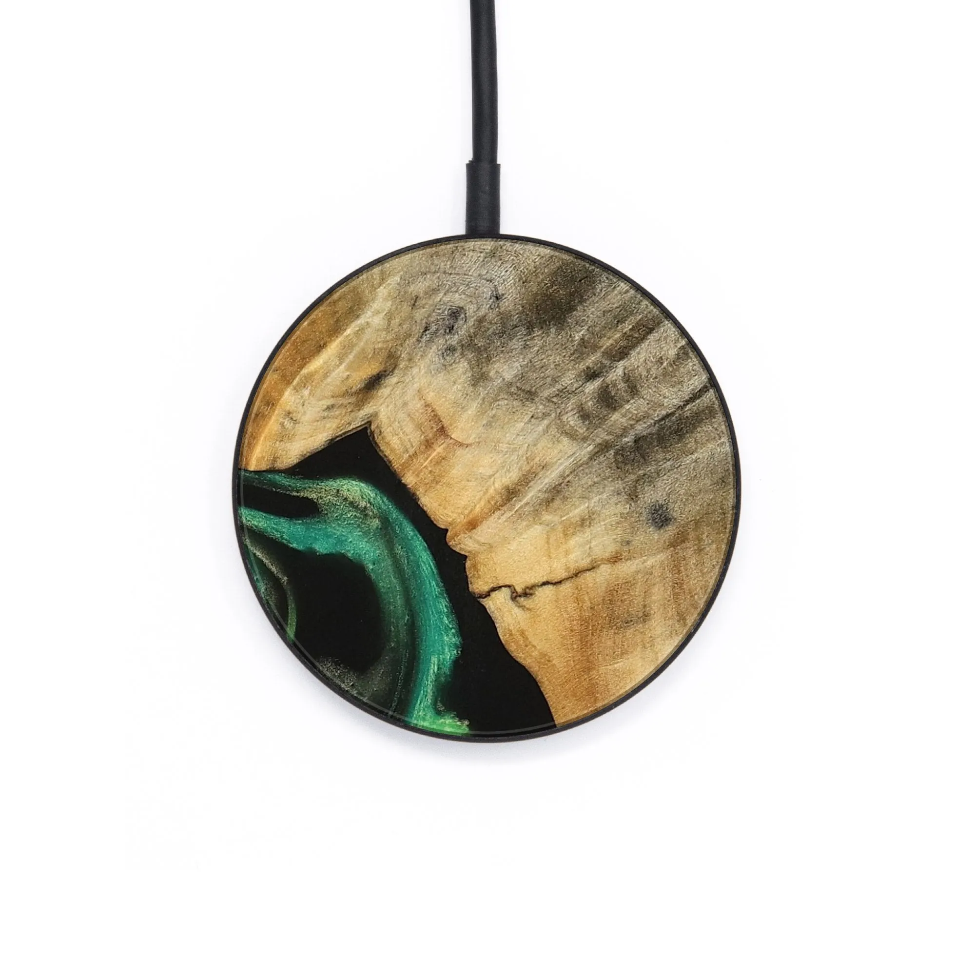 Circle Wood Wireless Charger - Valli (Green, 739764)