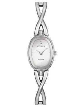 Citizen Eco-Drive Womens Silhouette - Swarovski Crystals - Stainless Steel