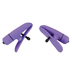 Colt Purple Wireless Vibrating Adjustable Nipple Clamp Clips