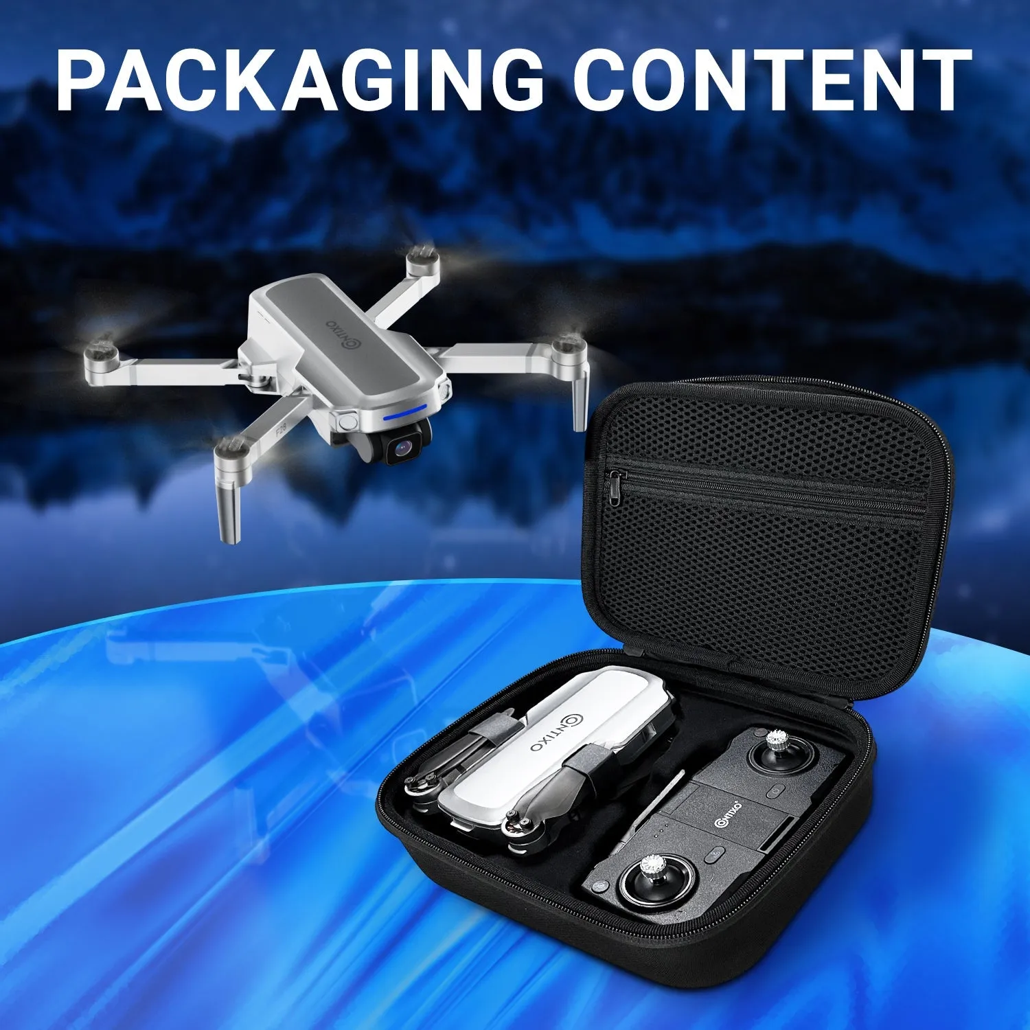 Contixo F28 Foldable Drone with 2K FHD Camera and Carrying Case by Contixo