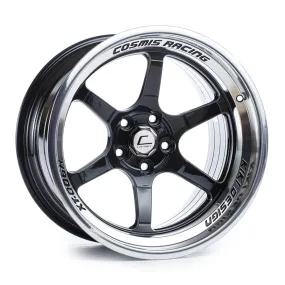 Cosmis Racing XT-006R Wheels (18x9.5) [Black w/ Machined Lip  10mm Offset] 5x114.3