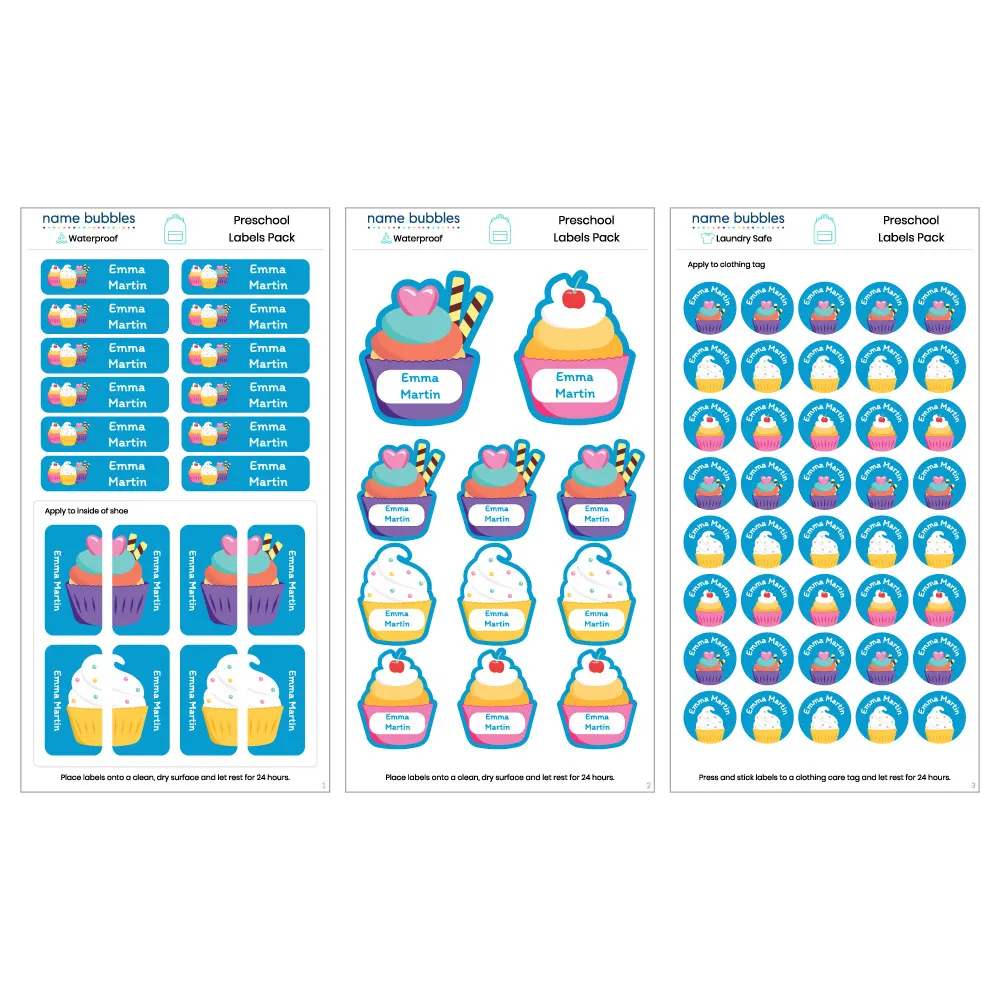 Custom Preschool Labels Pack