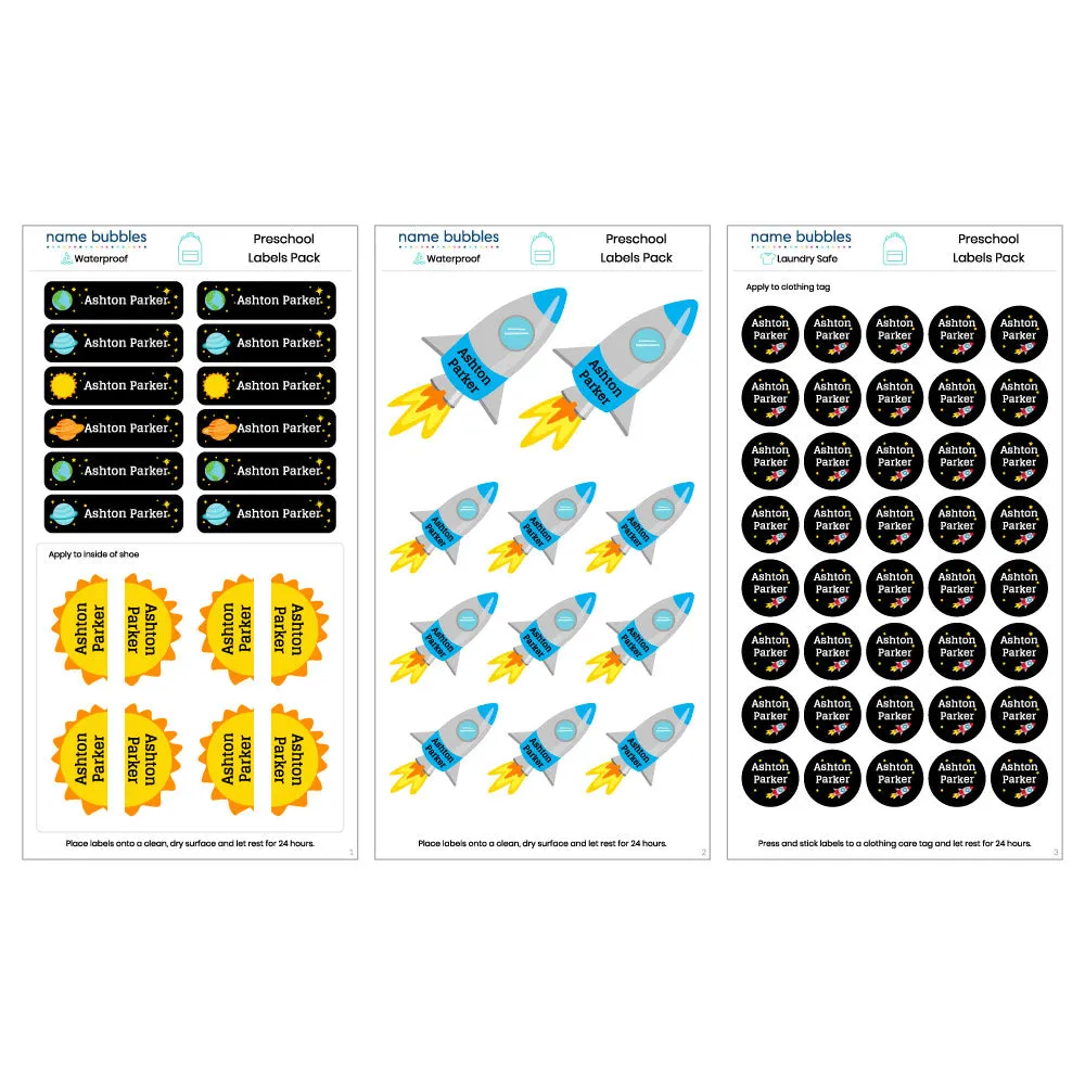 Custom Preschool Labels Pack