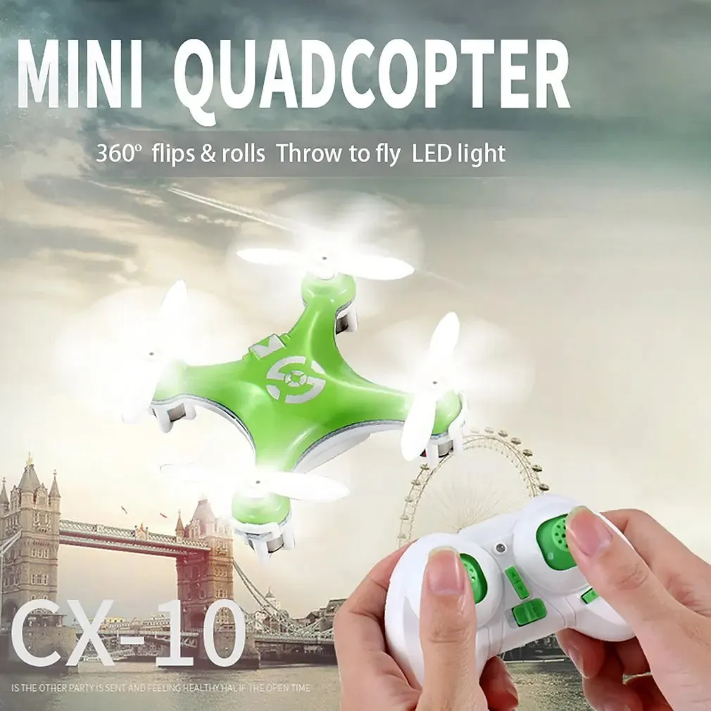 CX-10 Mini Drone 2.4G 4CH 6 Axis LED RC Quadcopter Toy Helicopter