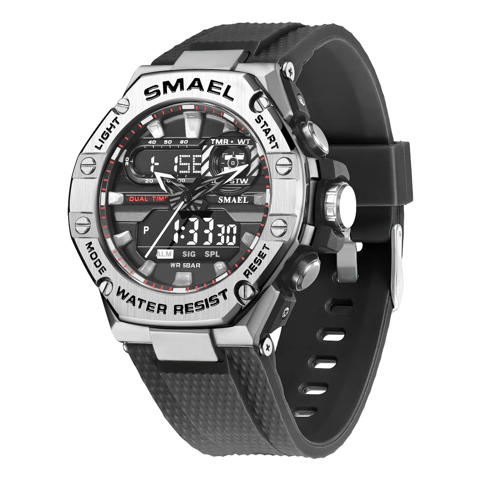 Digital Alloy Electronic Sport Watch Men