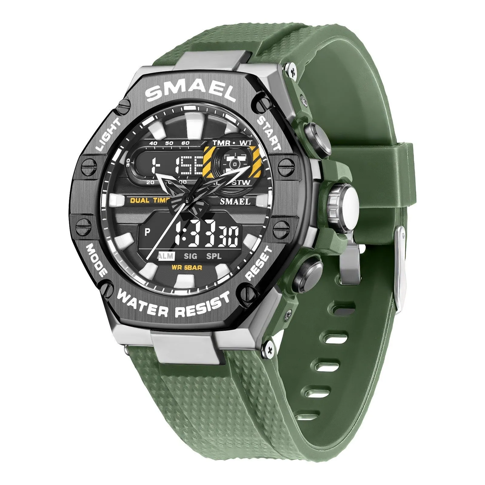 Digital Alloy Electronic Sport Watch Men