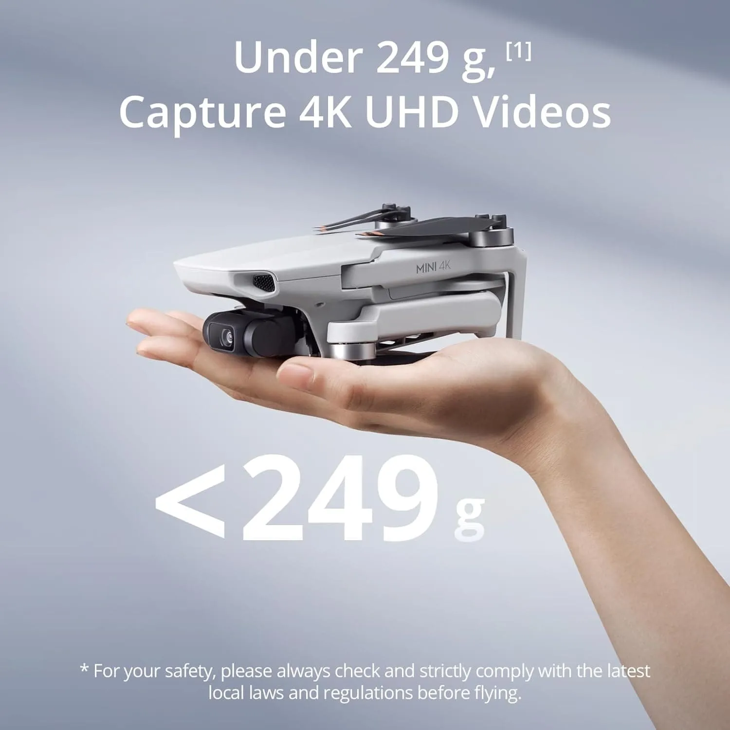 DJI Mini Drone with 4K UHD Camera, 3-Axis Gimbal, 10km Transmission, Auto Return, 31-Min Flight, Wind Resistant, Under 249g