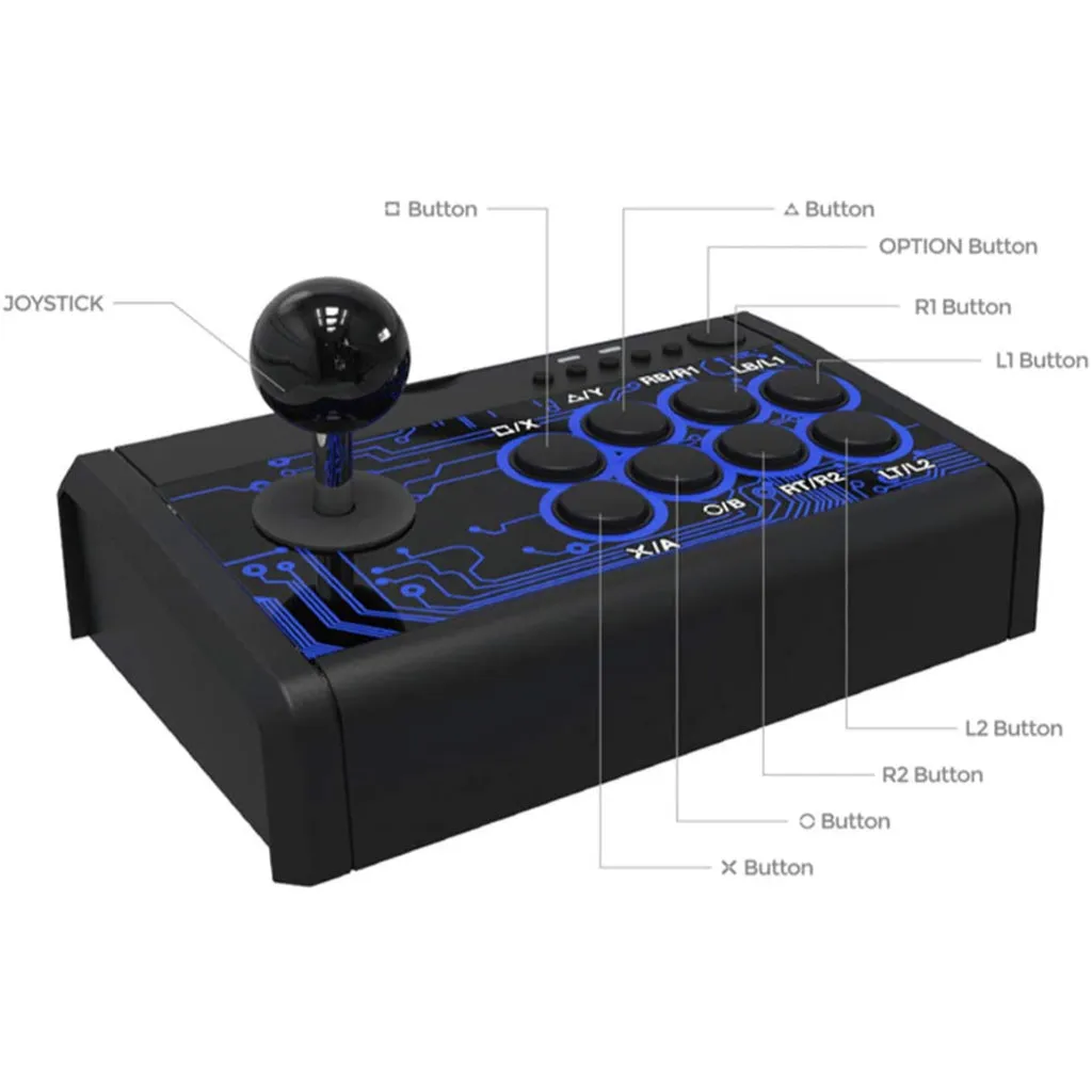 DOBE PS4 7 IN 1 Arcade Fighting Stick (TP4-1886)