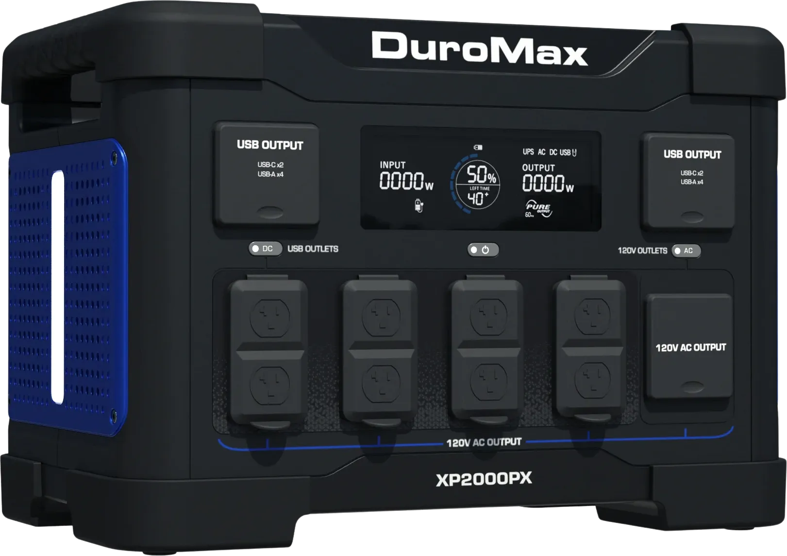 DuroMax XP2000PX 1843Wh/2000W Portable Power Station 30A LiFePO4 Battery Backup New