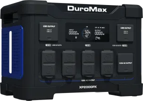 DuroMax XP2000PX 1843Wh/2000W Portable Power Station 30A LiFePO4 Battery Backup New