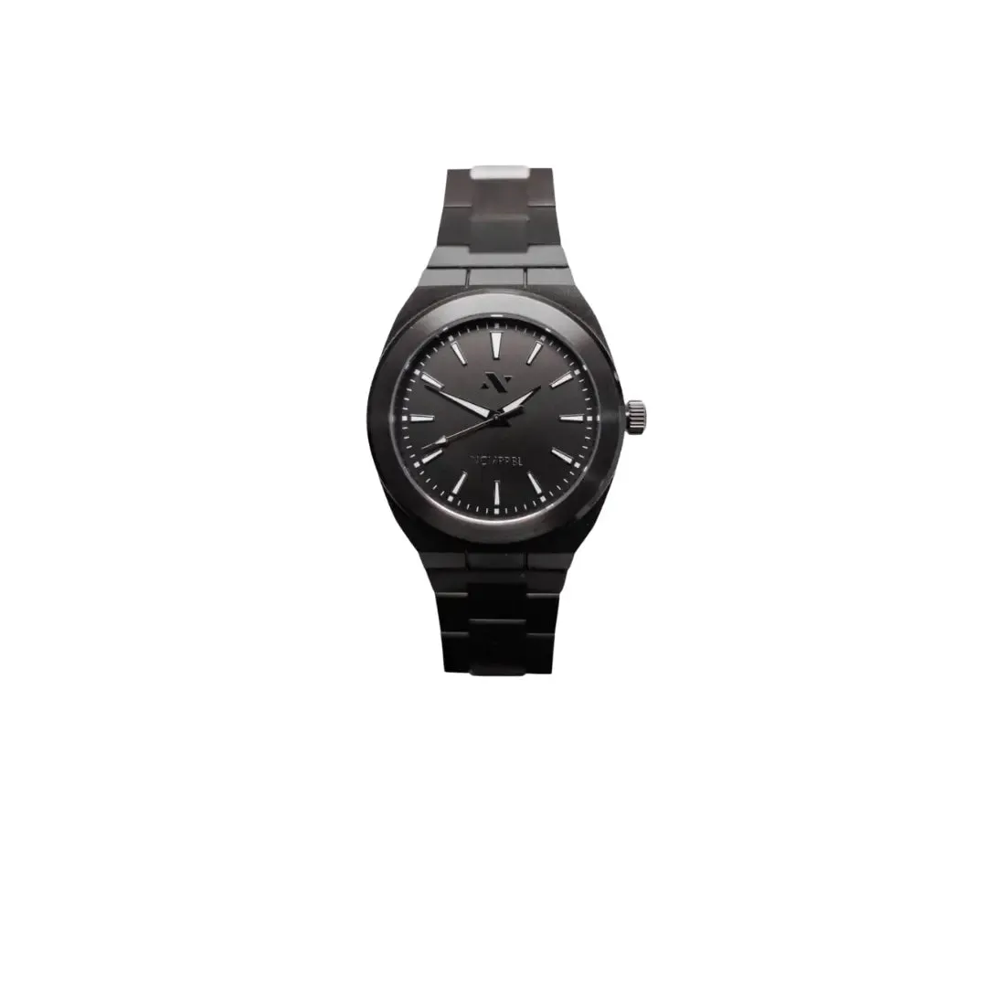 Elevate Link Phantom 42MM Mens Watch In Black/Silver