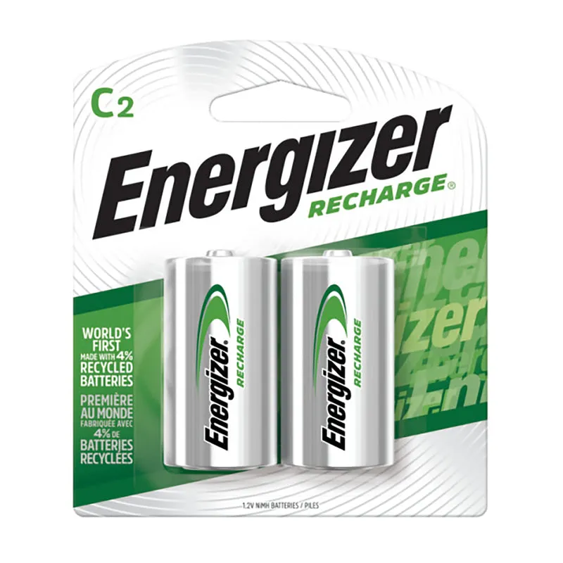 Energizer Recharge NiMH C 1.2 V 2500 mAh Rechargeable Battery NH35BP-2R2 2 pk