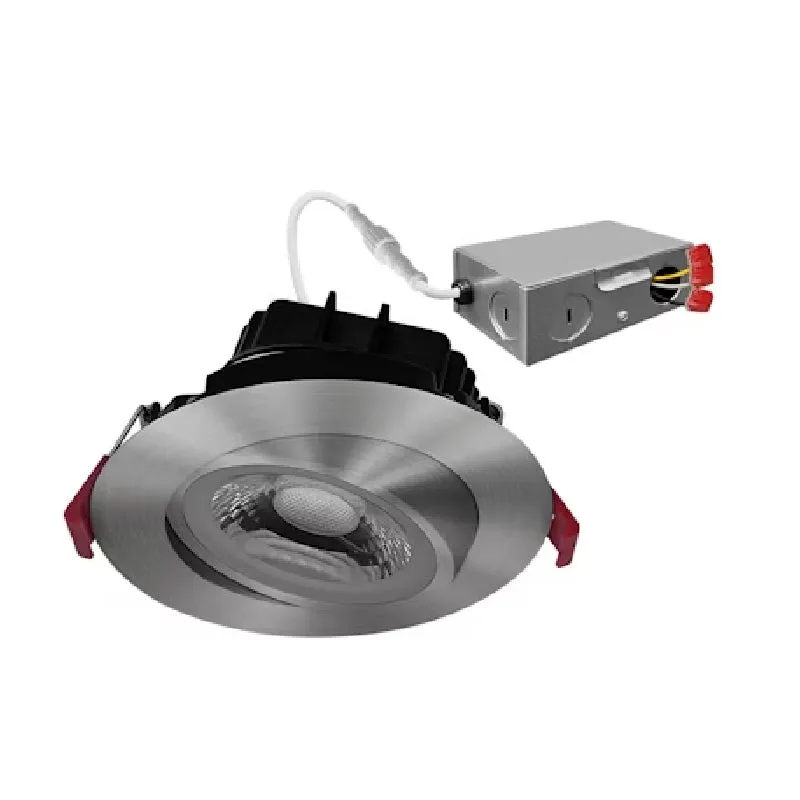 Envision LED 4" 12W Gimbal Adjustable Downlight Canless, 5CCT Selectable