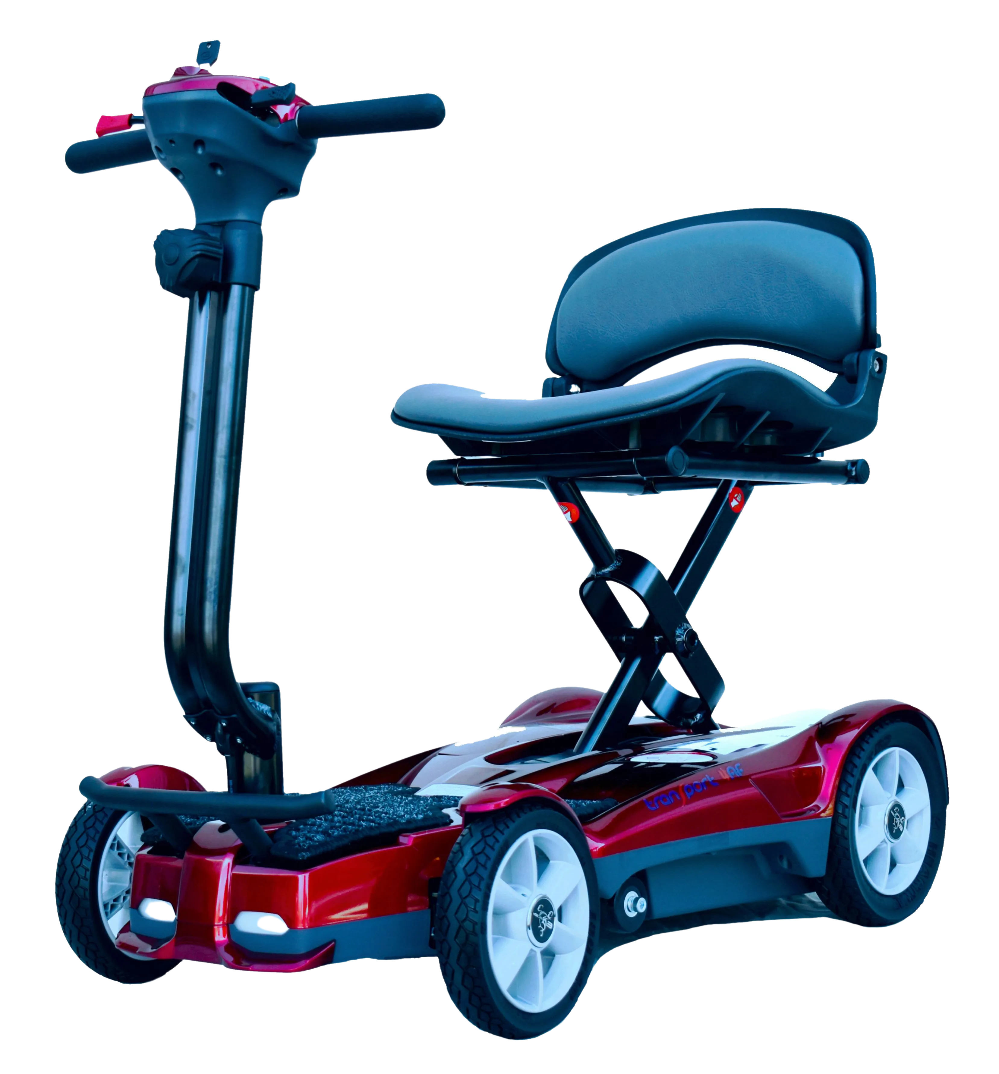 EV Rider S194AF Transport AF4W Folding Mobility Scooter Metallic Red New