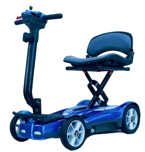 EV Rider S194AF Transport AF4W Folding Mobility Scooter Sapphire Blue New