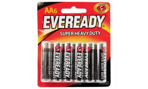 Eveready 1215 BP6 Super Heavy Duty AA Battery