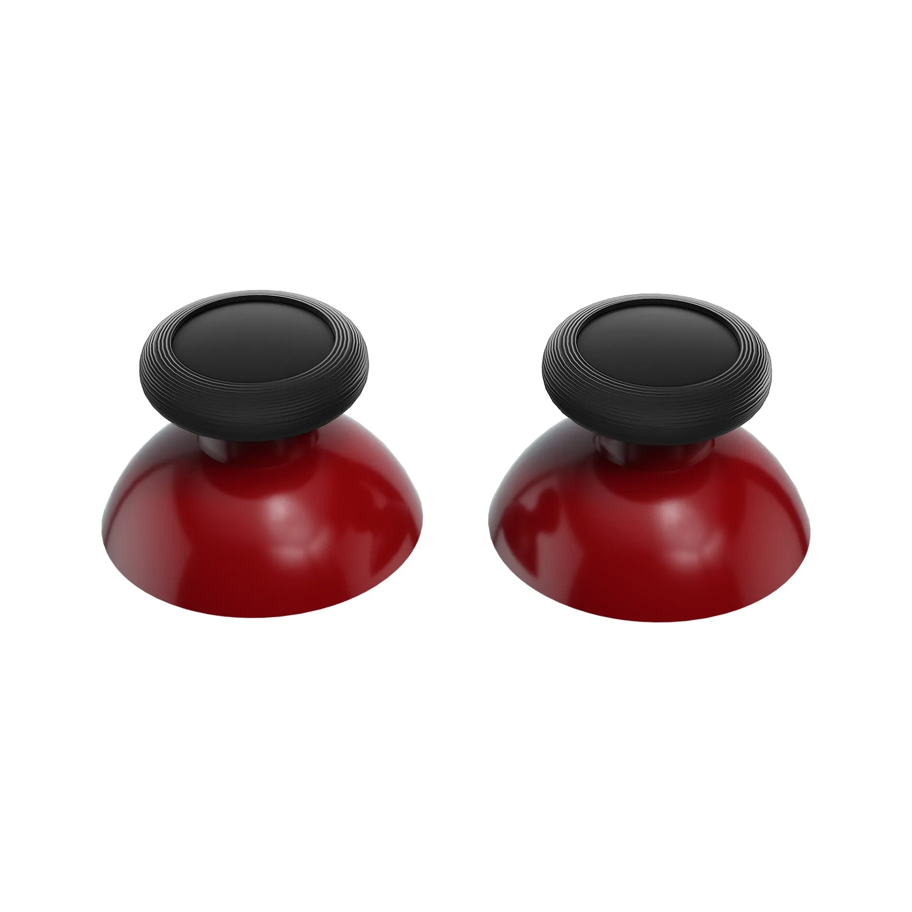 eXtremeRate Carmine Red & Black Replacement 3D Joystick Thumbsticks, Analog Thumb Sticks with Phillips Screwdriver for Nintendo Switch Pro Controller - KRM525