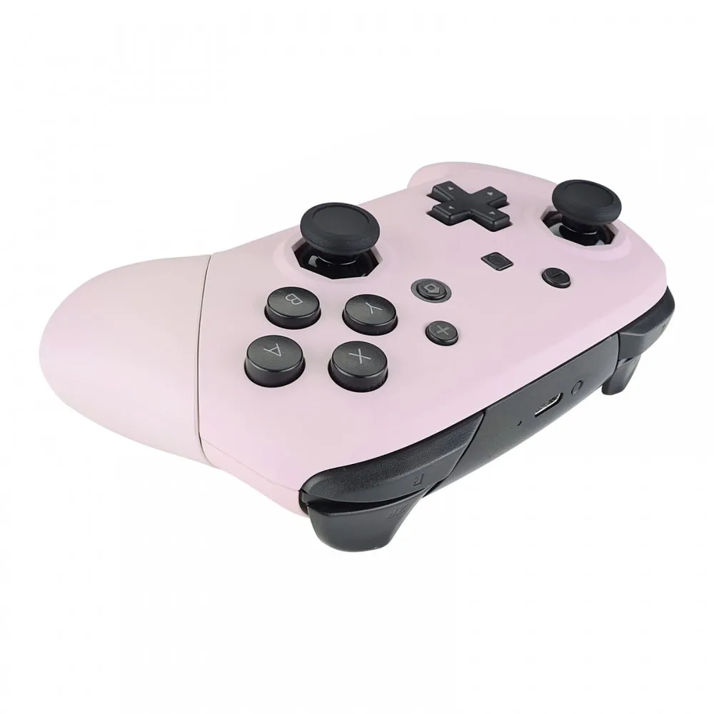 eXtremeRate Cherry Blossoms Pink Faceplate Backplate Handles Cover, Octagonal Gated Sticks Design DIY Replacement Grip Housing Shell for Nintendo Switch Pro Controller- Controller NOT Included - FRE603