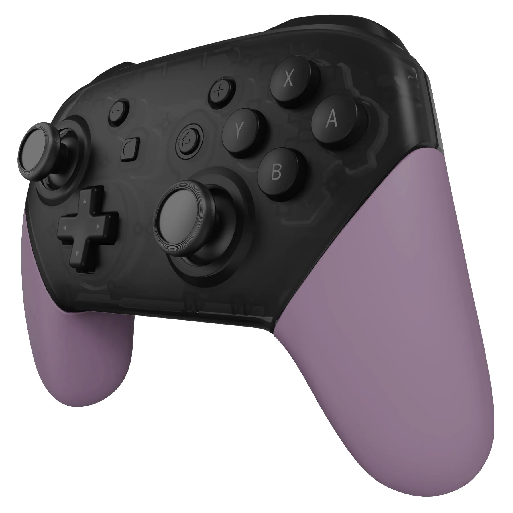 eXtremeRate Dark Grayish Violet Replacement Handle Grips for NS Switch Pro Controller, Soft Touch DIY Hand Grip Shell for NS Switch Pro Controller - Controller NOT Included - GRP328