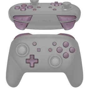 eXtremeRate DIY Replacement Full Set Buttons for Nintendo Switch Pro Controller - Dark Grayish Violet - KRP328