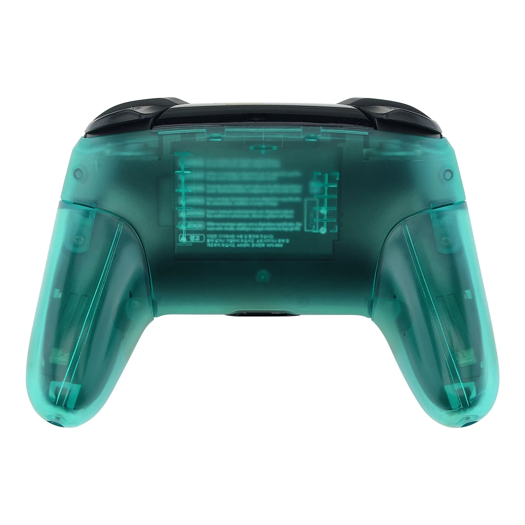 eXtremeRate Emerald Green Faceplate Backplate Handles for Nintendo Switch Pro Controller, DIY Replacement Grip Housing Shell Cover for Nintendo Switch Pro - Controller NOT Included - FRM508