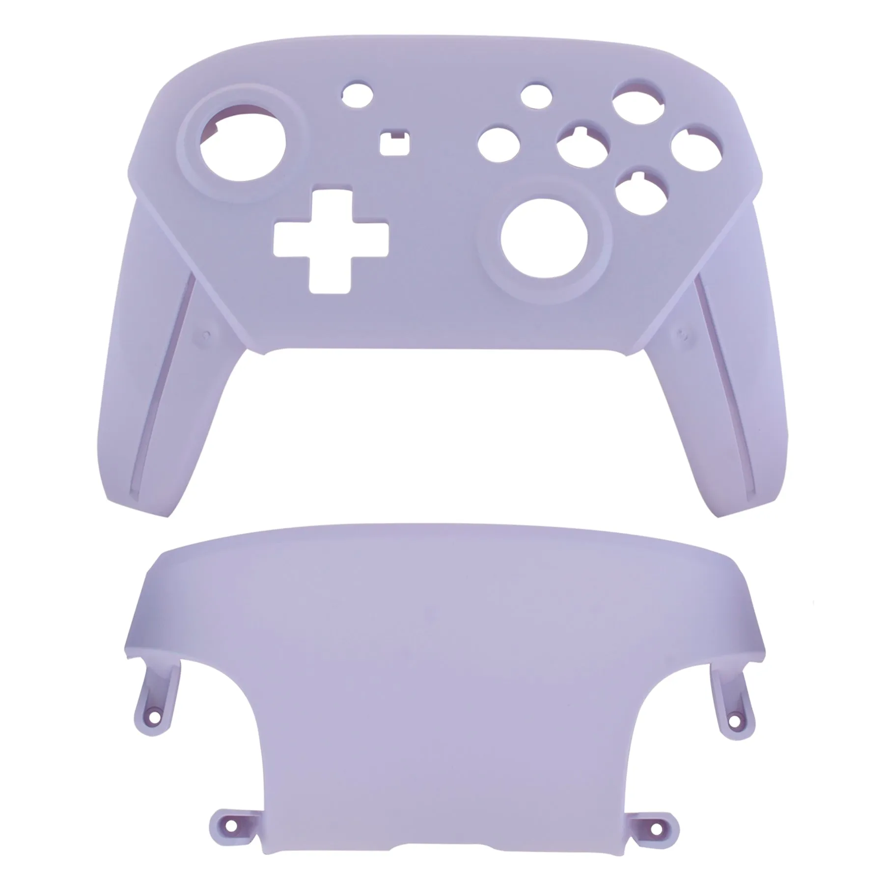 eXtremeRate Light Violet Faceplate and Backplate for Nintendo Switch Pro Controller, DIY Replacement Shell Housing Case for Nintendo Switch Pro - Controller NOT Included - MRP310